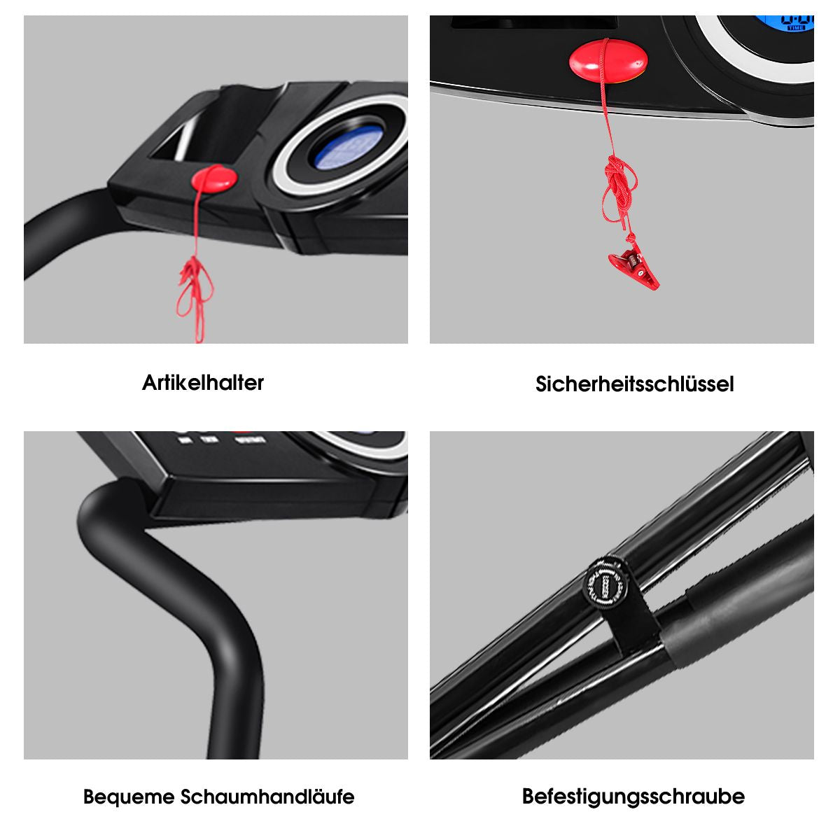 Elektrisches Laufband Klappbar Heimtrainer Rollbar Fitnessgerät LCD Display