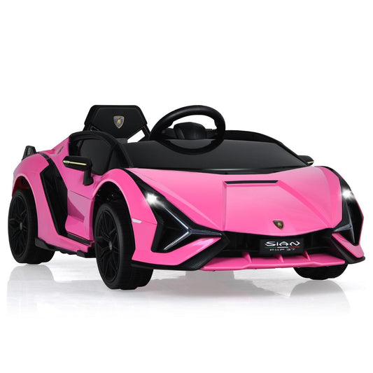 12V Kinderauto Mit 2,4G-Fernbedienung Mit Musik Und Led-Scheinwerfer 108 X 64 X 41 Cm Rosa